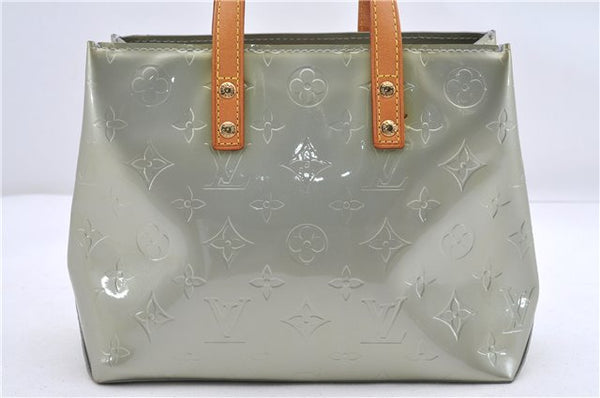 Authentic Louis Vuitton Vernis Reade PM Hand Bag Purse Gray M91145 LV 9833C