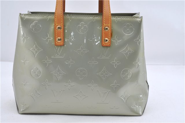 Authentic Louis Vuitton Vernis Reade PM Hand Bag Purse Gray M91145 LV 9833C