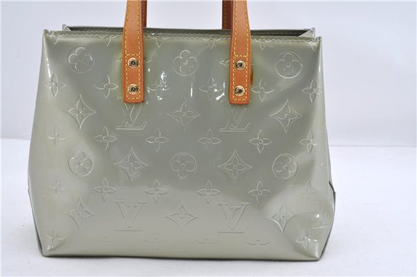 Authentic Louis Vuitton Vernis Reade PM Hand Bag Purse Gray M91145 LV 9833C