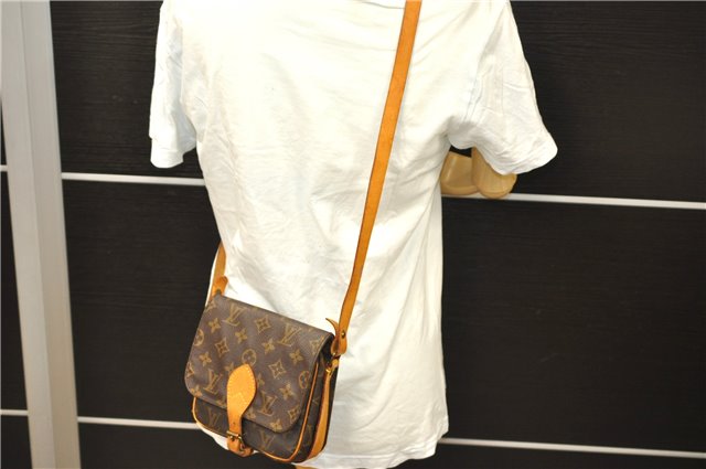 Auth Louis Vuitton Monogram Cartouchiere PM Shoulder Cross Bag M51254 LV 9835C