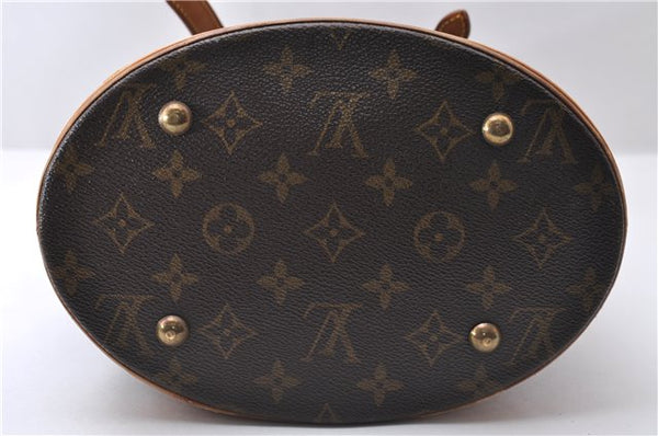 Authentic Louis Vuitton Monogram Bucket PM Shoulder Bag M42238 LV 9836C