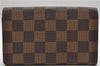 Auth Louis Vuitton Damier Porte Monnaie Billets Tresor Wallet N61730 LV 9836D