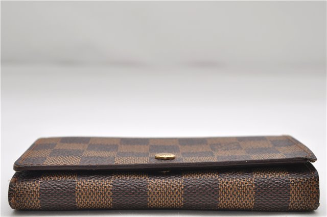 Auth Louis Vuitton Damier Porte Monnaie Billets Tresor Wallet N61730 LV 9836D