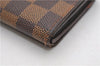 Auth Louis Vuitton Damier Porte Monnaie Billets Tresor Wallet N61730 LV 9836D