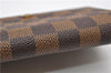 Auth Louis Vuitton Damier Porte Monnaie Billets Tresor Wallet N61730 LV 9836D