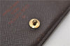 Auth Louis Vuitton Damier Porte Monnaie Billets Tresor Wallet N61730 LV 9836D