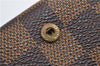 Auth Louis Vuitton Damier Porte Monnaie Billets Tresor Wallet N61730 LV 9836D