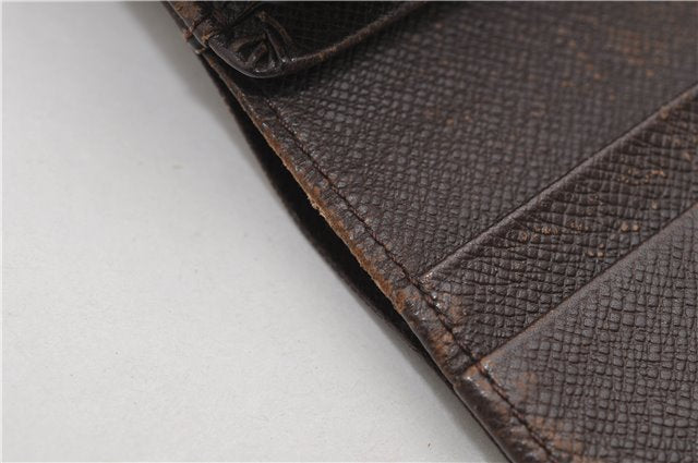 Auth Louis Vuitton Damier Porte Monnaie Billets Tresor Wallet N61730 LV 9836D