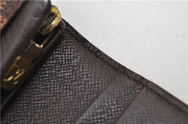 Auth Louis Vuitton Damier Porte Monnaie Billets Tresor Wallet N61730 LV 9836D