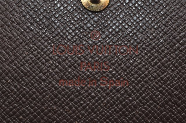 Auth Louis Vuitton Damier Porte Monnaie Billets Tresor Wallet N61730 LV 9836D