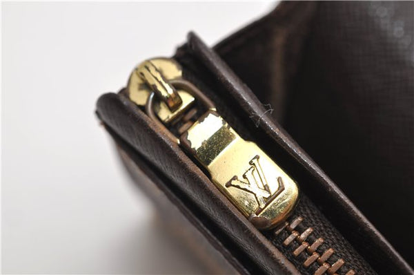 Auth Louis Vuitton Damier Porte Monnaie Billets Tresor Wallet N61730 LV 9836D