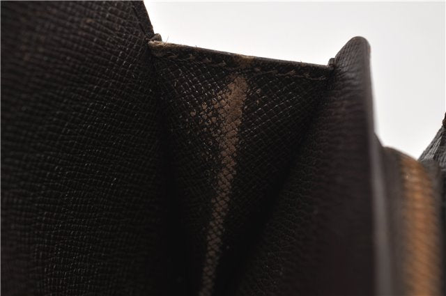 Auth Louis Vuitton Damier Porte Monnaie Billets Tresor Wallet N61730 LV 9836D