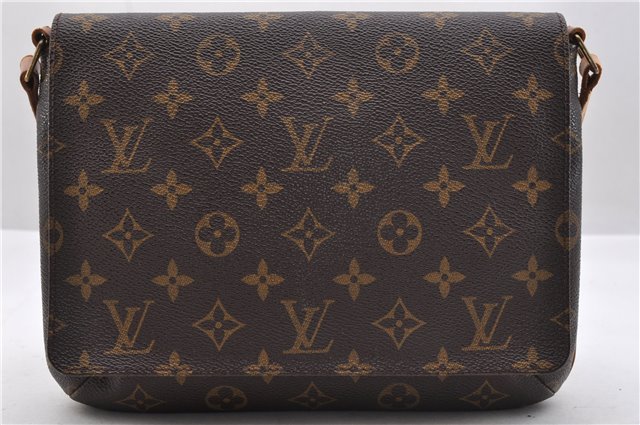 Authentic Louis Vuitton Monogram Musette Tango Shoulder Bag M51257 LV 9838C