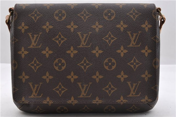 Authentic Louis Vuitton Monogram Musette Tango Shoulder Bag M51257 LV 9838C