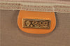 Authentic GUCCI Web Sherry Line Micro GG Travel Bag PVC Leather Brown 9844C