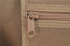 Authentic GUCCI Web Sherry Line Micro GG Travel Bag PVC Leather Brown 9844C