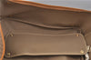 Authentic GUCCI Web Sherry Line Micro GG Travel Bag PVC Leather Brown 9844C