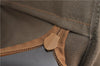Authentic GUCCI Web Sherry Line Micro GG Travel Bag PVC Leather Brown 9844C