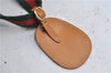 Authentic GUCCI Web Sherry Line Micro GG Travel Bag PVC Leather Brown 9844C