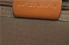 Authentic GUCCI Web Sherry Line Micro GG Travel Bag PVC Leather Brown 9844C