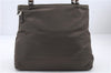 Authentic GUCCI Bamboo 2way Hand Shoulder Bag Purse Nylon Leather Khaki 9850C