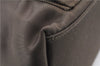 Authentic GUCCI Bamboo 2way Hand Shoulder Bag Purse Nylon Leather Khaki 9850C