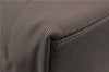 Authentic GUCCI Bamboo 2way Hand Shoulder Bag Purse Nylon Leather Khaki 9850C