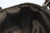 Authentic GUCCI Bamboo 2way Hand Shoulder Bag Purse Nylon Leather Khaki 9850C