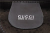 Authentic GUCCI Bamboo 2way Hand Shoulder Bag Purse Nylon Leather Khaki 9850C