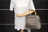 Authentic GUCCI Bamboo 2way Hand Shoulder Bag Purse Nylon Leather Khaki 9850C