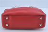 Authentic PRADA Leather Nappa Chain Shoulder Hand Bag Purse Red 9852B