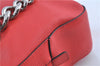 Authentic PRADA Leather Nappa Chain Shoulder Hand Bag Purse Red 9852B