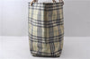 Authentic BURBERRY Vintage Check Nylon Tote Hand Bag Ivory 9855C