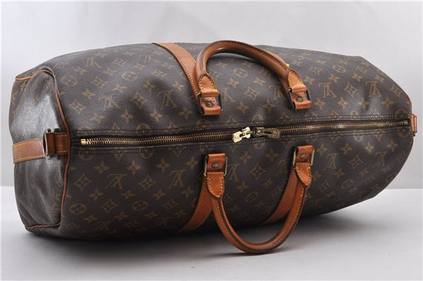 Auth Louis Vuitton Monogram Keepall Bandouliere 50 Boston Bag M41416 LV 9856C