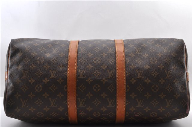 Auth Louis Vuitton Monogram Keepall Bandouliere 50 Boston Bag M41416 LV 9856C