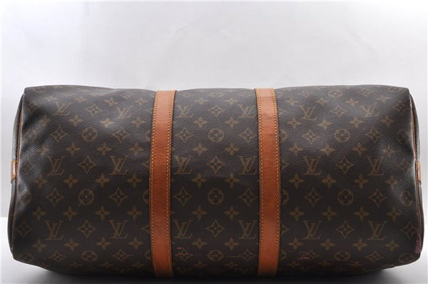 Auth Louis Vuitton Monogram Keepall Bandouliere 50 Boston Bag M41416 LV 9856C