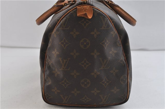 Authentic Louis Vuitton Monogram Speedy 30 Hand Bag M41526 LV 9859C