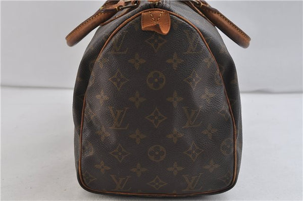 Authentic Louis Vuitton Monogram Speedy 30 Hand Bag M41526 LV 9859C