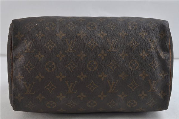 Authentic Louis Vuitton Monogram Speedy 30 Hand Bag M41526 LV 9859C