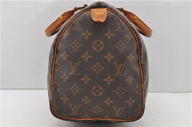 Authentic Louis Vuitton Monogram Speedy 30 Hand Bag M41526 LV 9860C