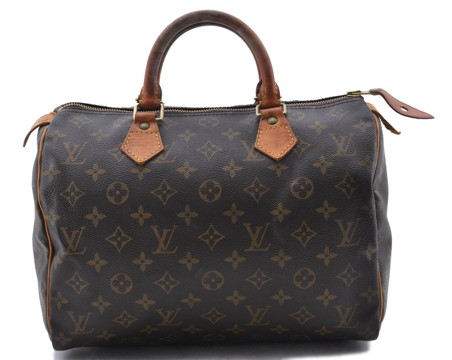 Authentic Louis Vuitton Monogram Speedy 30 Hand Bag M41526 LV 9863C