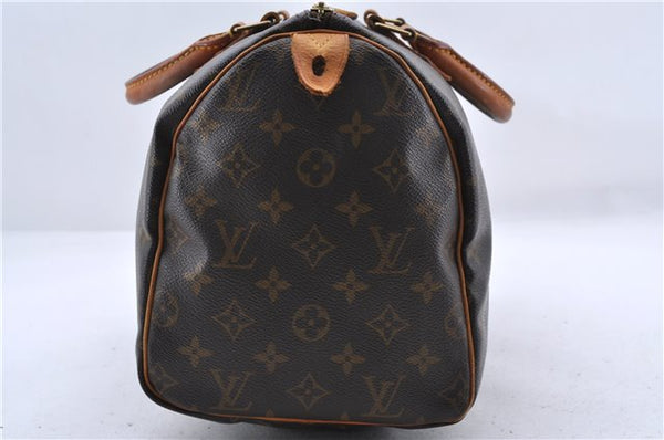 Authentic Louis Vuitton Monogram Speedy 30 Hand Bag M41526 LV 9863C