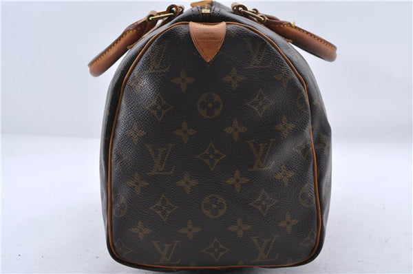 Authentic Louis Vuitton Monogram Speedy 30 Hand Bag M41526 LV 9863C