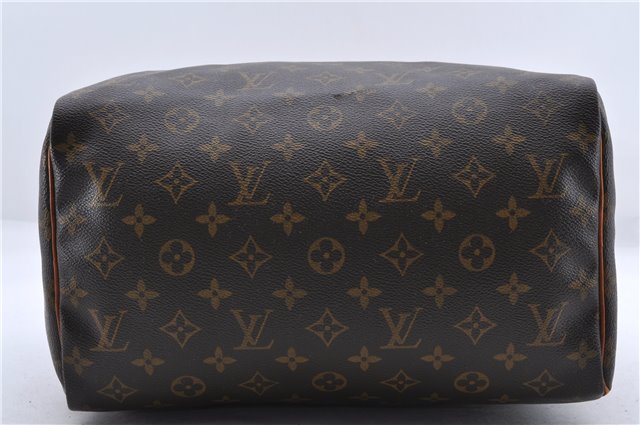 Authentic Louis Vuitton Monogram Speedy 30 Hand Bag M41526 LV 9863C