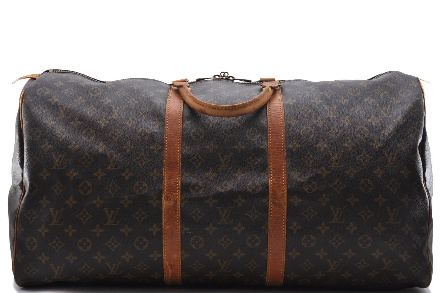 Authentic Louis Vuitton Monogram Keepall 60 Boston Bag M41422 LV 9864C