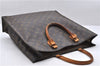 Authentic Louis Vuitton Monogram Sac Plat Hand Bag M51140 LV 9865C