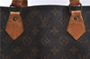 Authentic Louis Vuitton Monogram Sac Plat Hand Bag M51140 LV 9865C