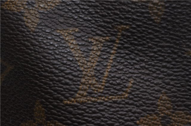 Authentic Louis Vuitton Monogram Sac Plat Hand Bag M51140 LV 9865C