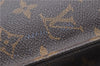 Authentic Louis Vuitton Monogram Sac Plat Hand Bag M51140 LV 9865C