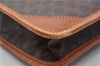 Authentic CELINE Macadam Blason Pattern Document Case Leather Brown 9866C